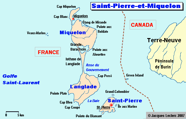 Где находится остров сен бертелеми SAINT-PIERRE-ET-MIQUELON CARTES - Encyclopédie Globale ™