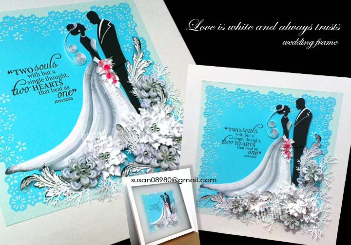 Susan Quilling Wedding Frame Love Is White Wedding Frame Love Is White