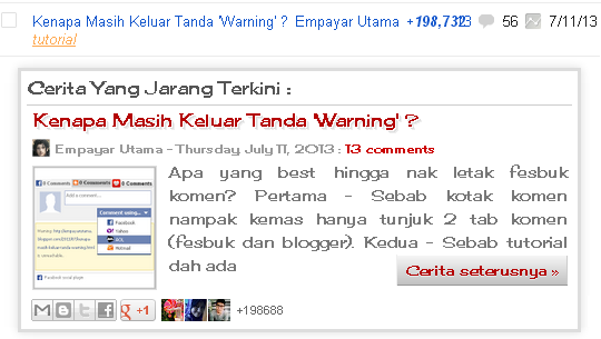 Kenapa Masih Keluar Tanda 'Warning'?