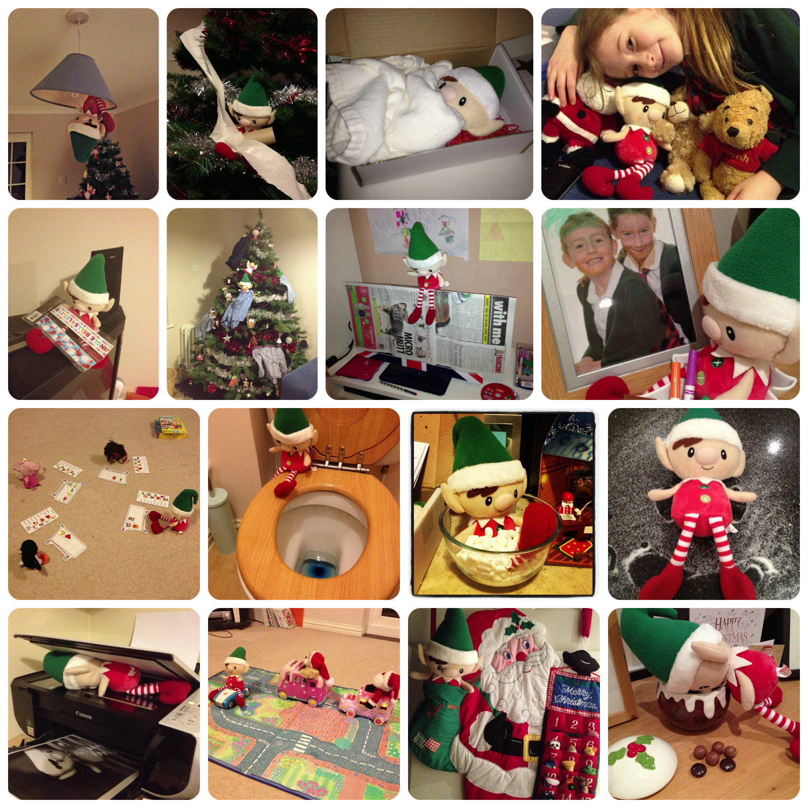 Elf On The Shelf ideas... but sssshhh! Don't tell anyone! - Steph's Two ...