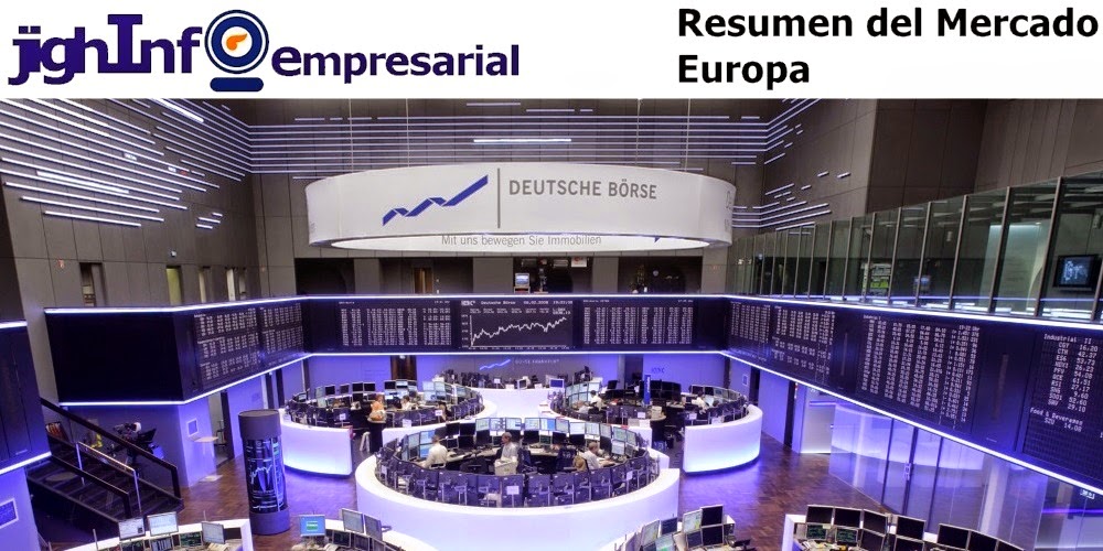 Finanzas Europa, Resumen Altibajos en cierres bursátiles Finanzas Europa, Resumen Altibajos en cierres bursátiles