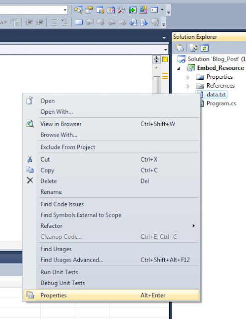 How to embed exe or resource file in c# assembly