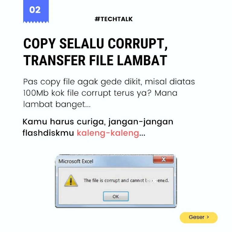 Ciri-ciri Flashdisk palsu