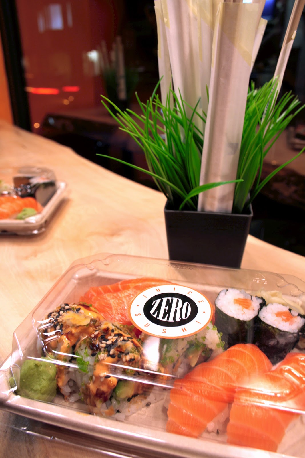 Zero sushi and juice - right in the centre of Berkhamsted!  They offer excellent quality sushi and fresh juice using the best quality ingredients