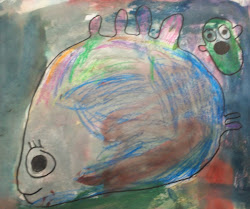 fish kindergarten watercolor