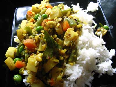 Dal Kootu (South Indian Lentils and Vegetables)