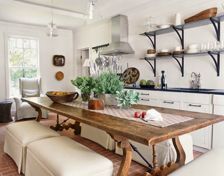 Modelos de mesas rústicas para cocina o comedor