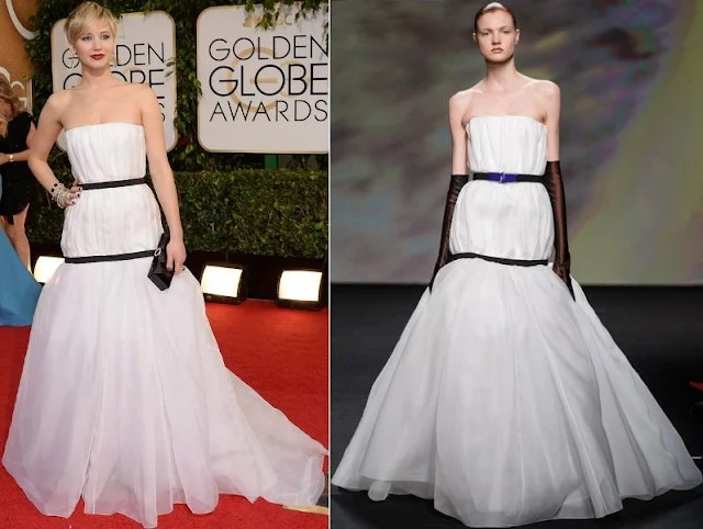 Jennifer Lawrence in Christian Dior Couture – 2014 Golden Globe Awards 