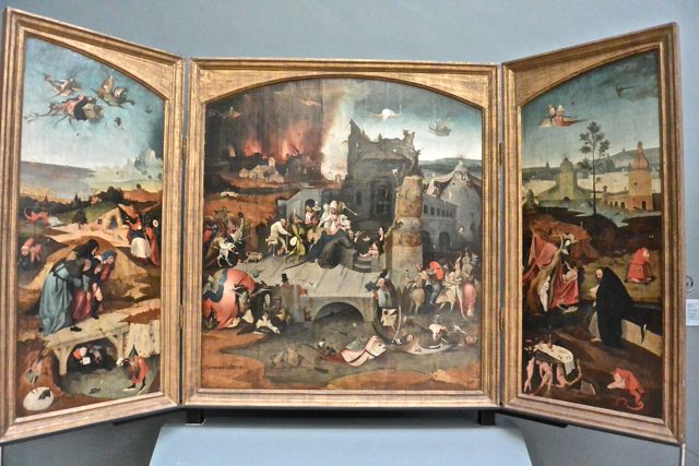 Bruxelles Jérome Bosch : triptyque de la Tentation de Saint Antoine Bruxelles Jérome Bosch : triptyque de la Tentation de Saint Antoine Musée des Vieux Maîtres