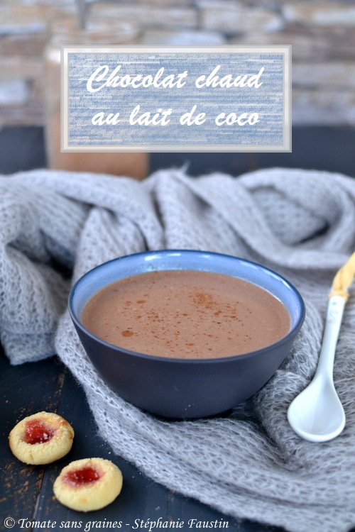 Chocolat chaud au lait de coco