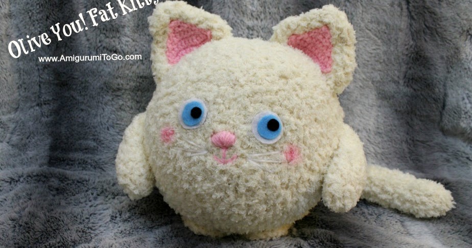 Olive You! Fat Kitty ~ Amigurumi Pillow ~ Amigurumi To Go