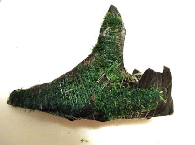 ウィローモス付き流木の出来上がり!