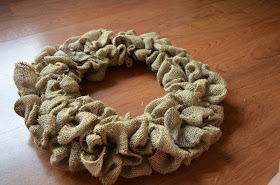 House in the Heights: Burlap Wreath Tutorial