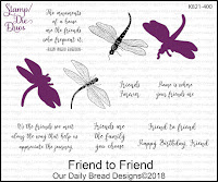 ODBD Friend to Friend Stamp/Die Duo