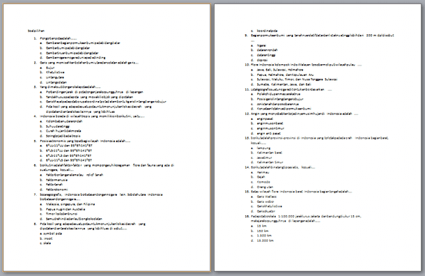 Contoh Soal Ujian Tengah Semester Kelas 7 Ilmu Pengetahuan 8
