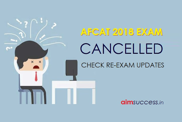 AFCAT Exam 25th February 2018 Cancelled - Re-Exam Updates