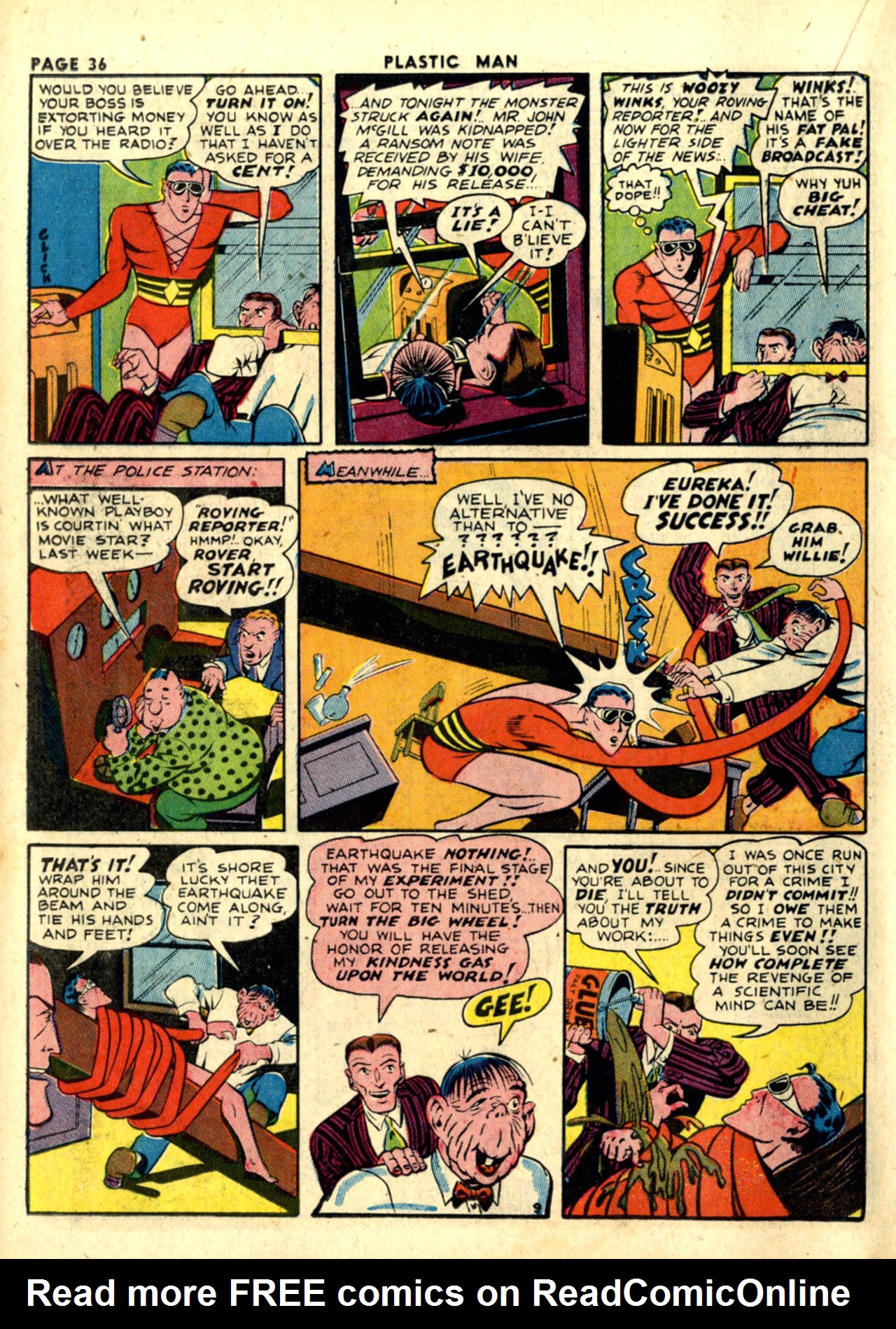 Read online Plastic Man (1943) comic -  Issue #1 - 38