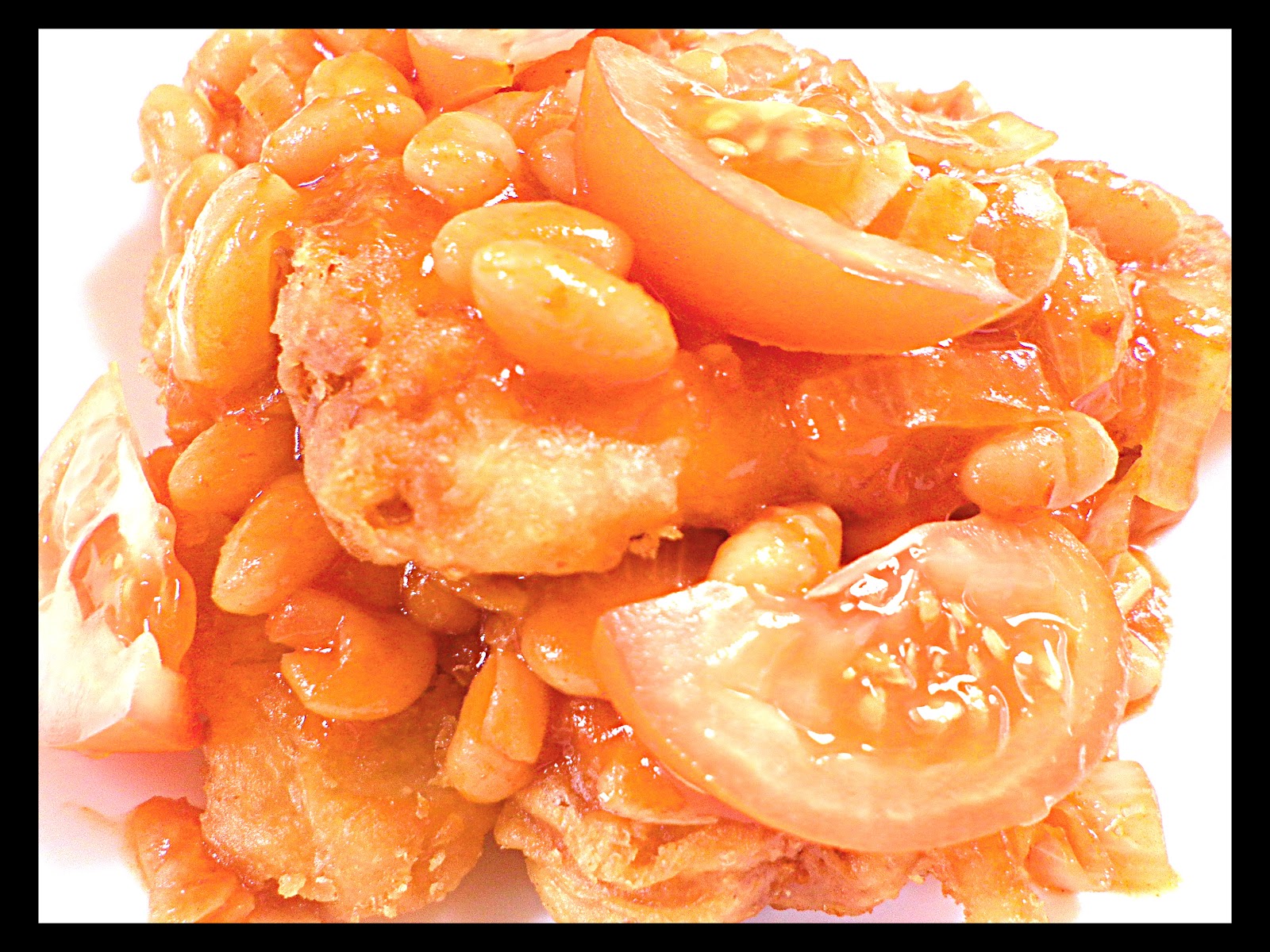 **My Kitchen Lab** Fish Fillet In the Baked Bean Sauce