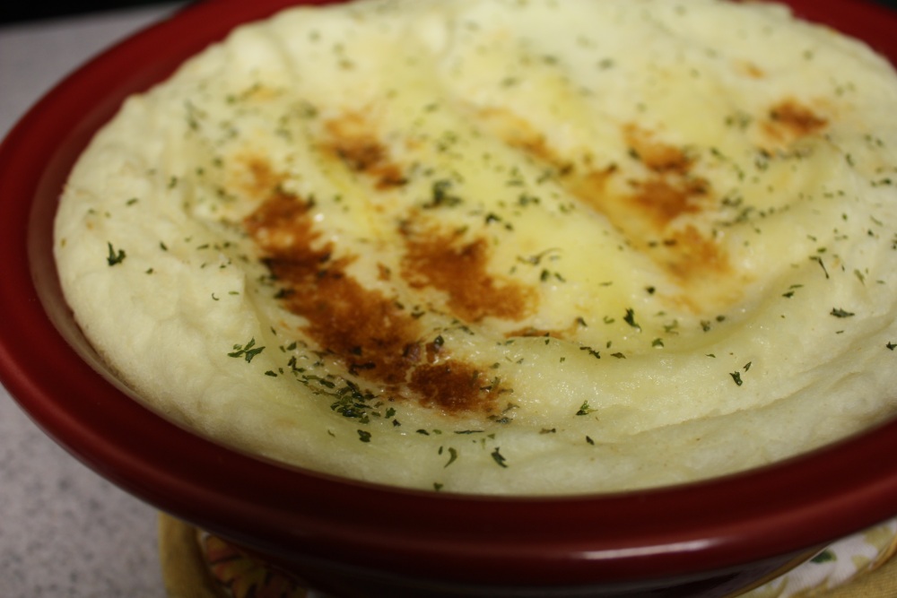 Cheese with Noodles Grandma's Baked Garlic Mashed Potatoes