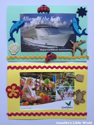 Frames for holiday and vacation postcards