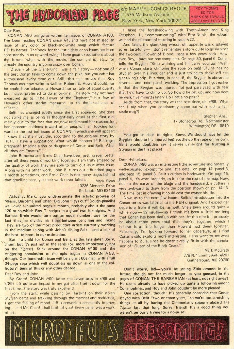 Conan the Barbarian (1970) Issue #94 #106 - English 20