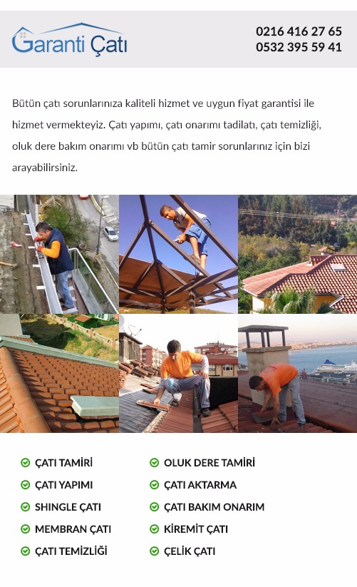 Umraniye Cati Tamircisi Cakmak Cati Ustasi 0216 416 27 65 Cati Firmalari