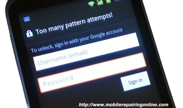 android sign in name and passwords