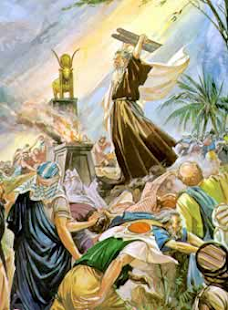 O Bezerro de Ouro e a Quebra das Tábuas da Lei por Moisés