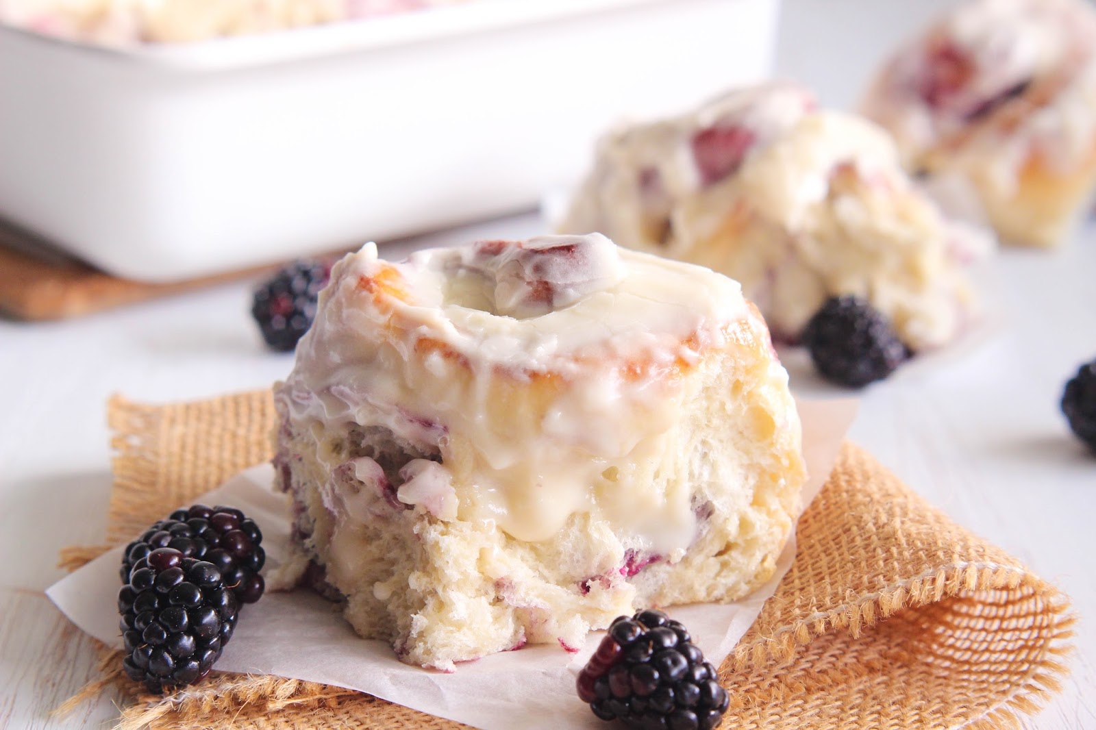 Eat Cake For Dinner Blackberry Jam Sweet Rolls with Cream Cheese Frosting
