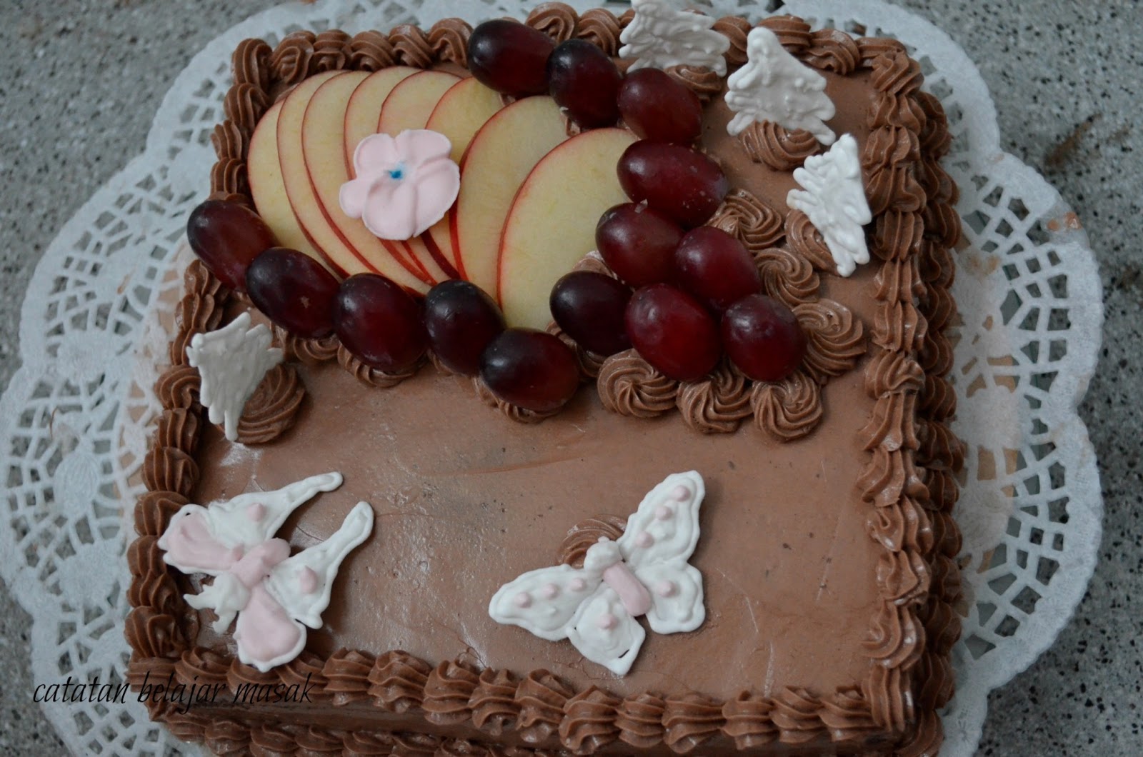Cake Coklat Ganache | Catatan Belajar Masak