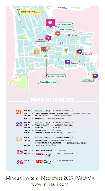 Minauri - Revistas con Patrones - Pattern Fashion Magazine - Macrofest - Panamá - Ferias y Eventos de Arte y Creatividad - Macrotalks - Macromarket 