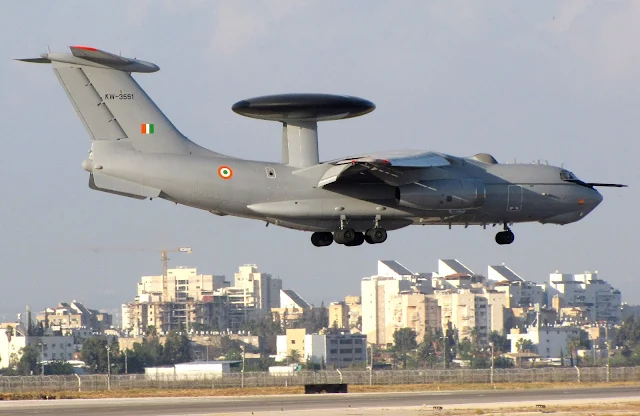 A-50EI (Il-76) of the Indian Air Force with the EL/W-2090