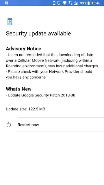 Nokia 5 August 2018 Android Security update