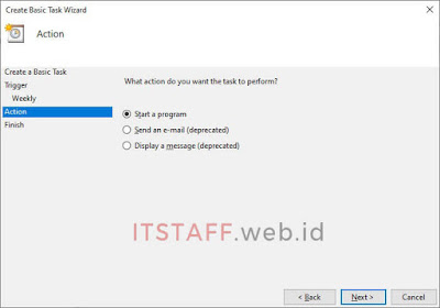 Start a Program Basic Task Wizard - ITSTAFF.web.id