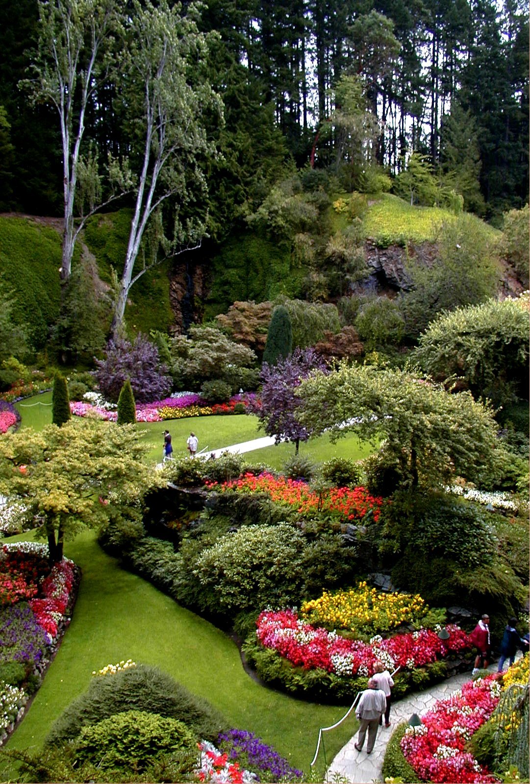 Taman Bunga Terindah  Di Dunia Butchart Gardens Victoria 