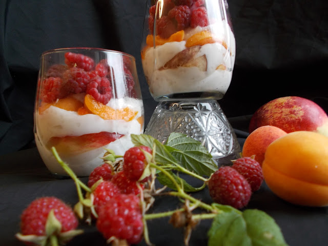 Budinca de tapioca si fructe