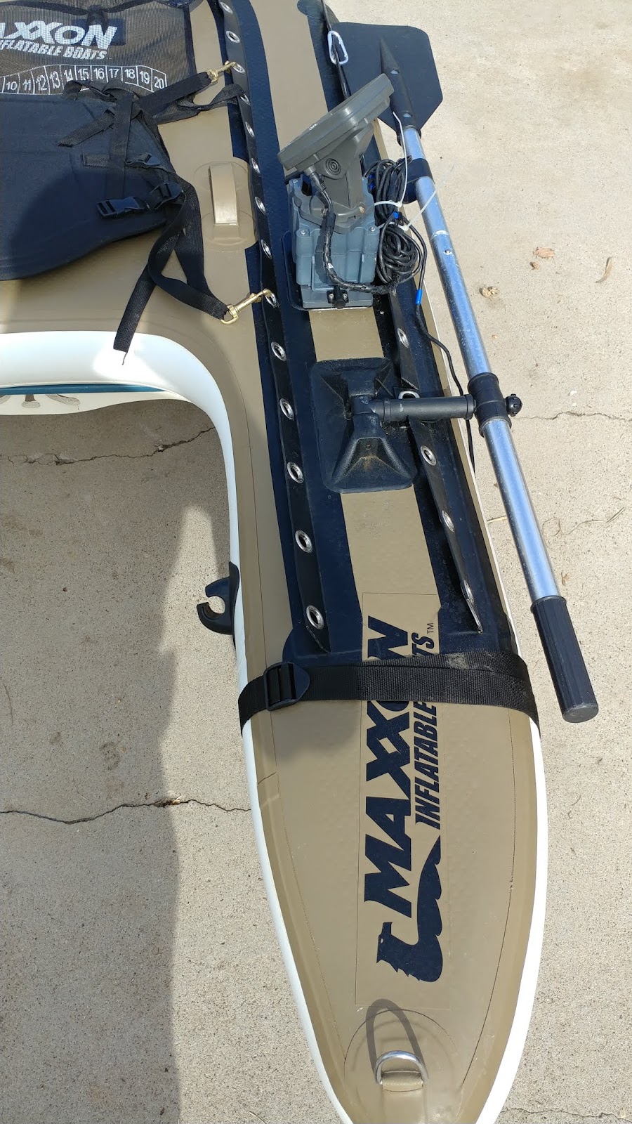 Float Tube Fishing Forum Blog System mounted to my