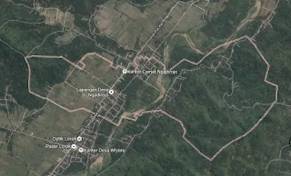 Peta Batas Wilayah Desa Ngadirojo Pacitan
