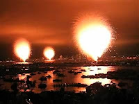 giant firework flares computer error