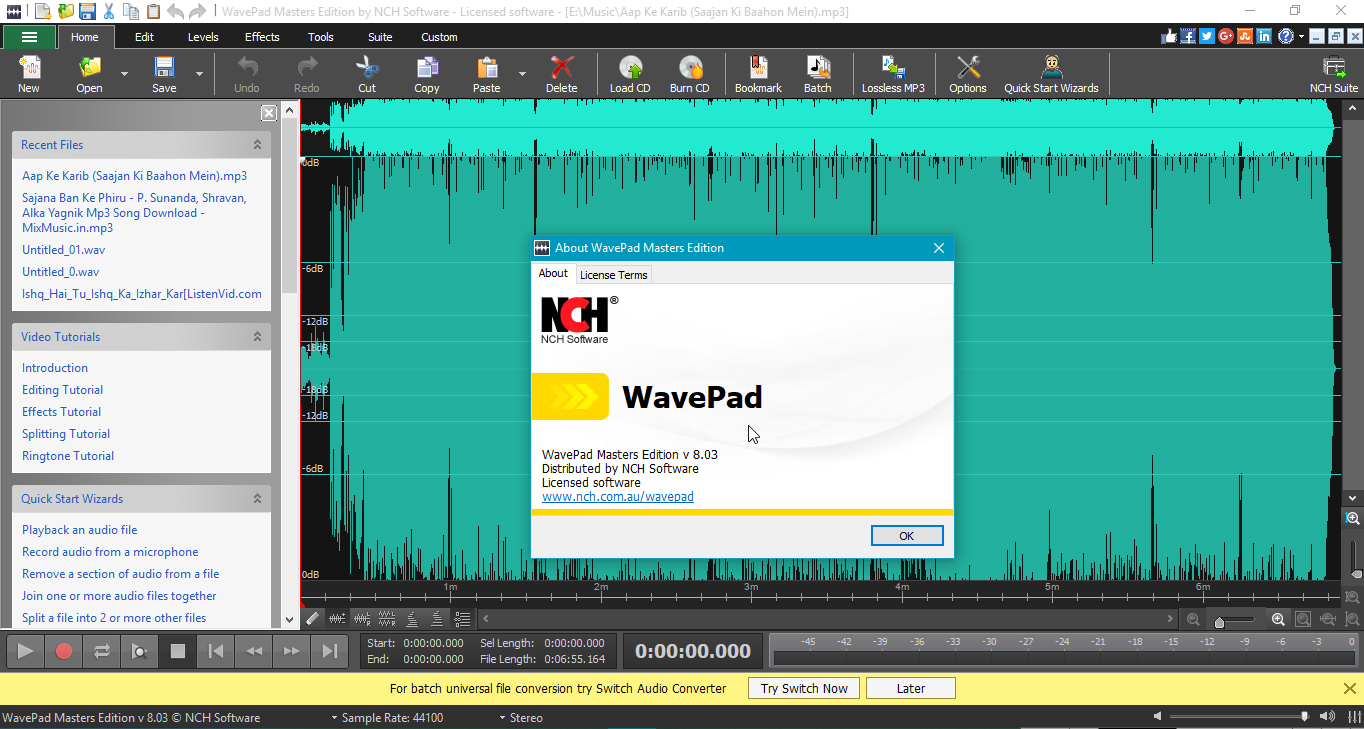 Nch Wavepad Audio