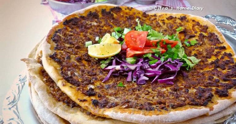 Citra&amp;#39;s Home Diary: Lahmacun tarifi / Turkish pizza lahmajoun recipe
