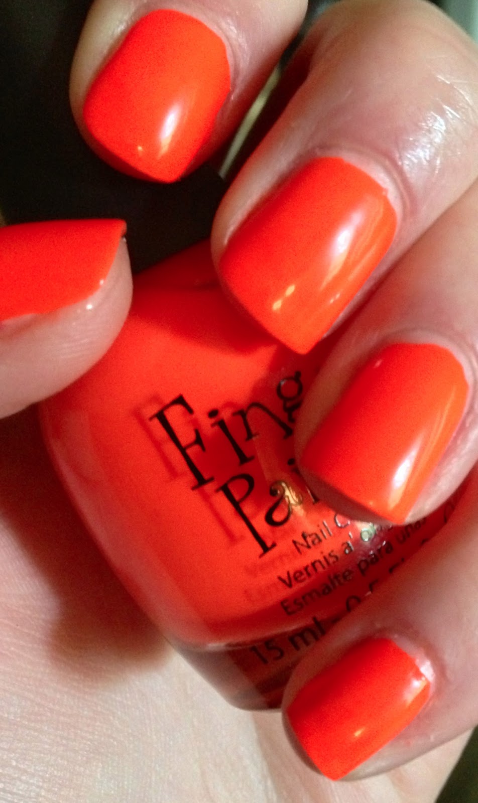Polish Off the Bottle Shot of the Day Finger Paints Iconic Orange