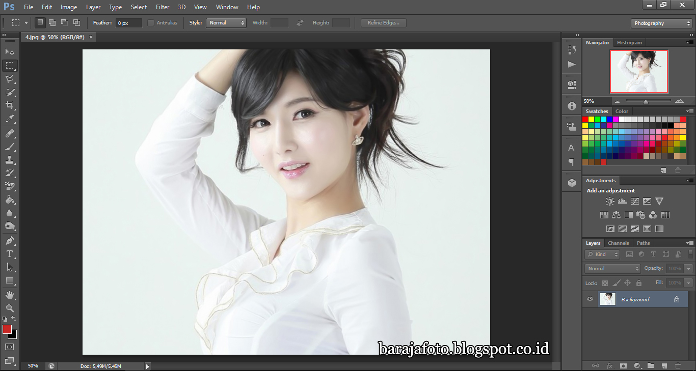 GANTI BACKGROUND FOTO DENGAN TEKNIK MASKING DI Belajar Photo