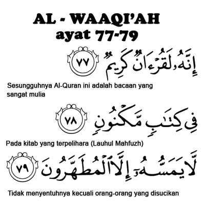 Surat Al-Waqiah Ayat 77-79 « KUMPULAN DOA SEHARI-HARI