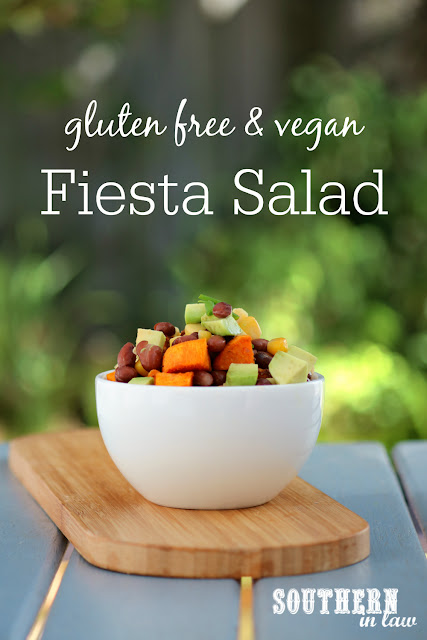 Easy Healthy Fiesta Salad Recipe – gluten free, grain free, vegan, low fat, sugar free