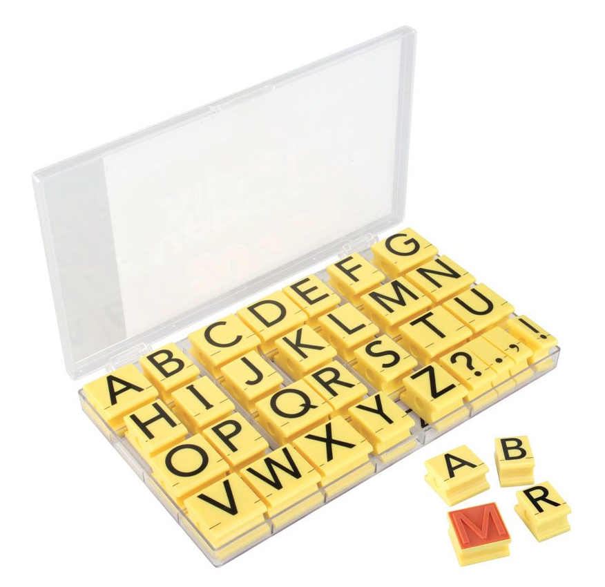 Alphabet Stamp Storage for Centers and Word Work