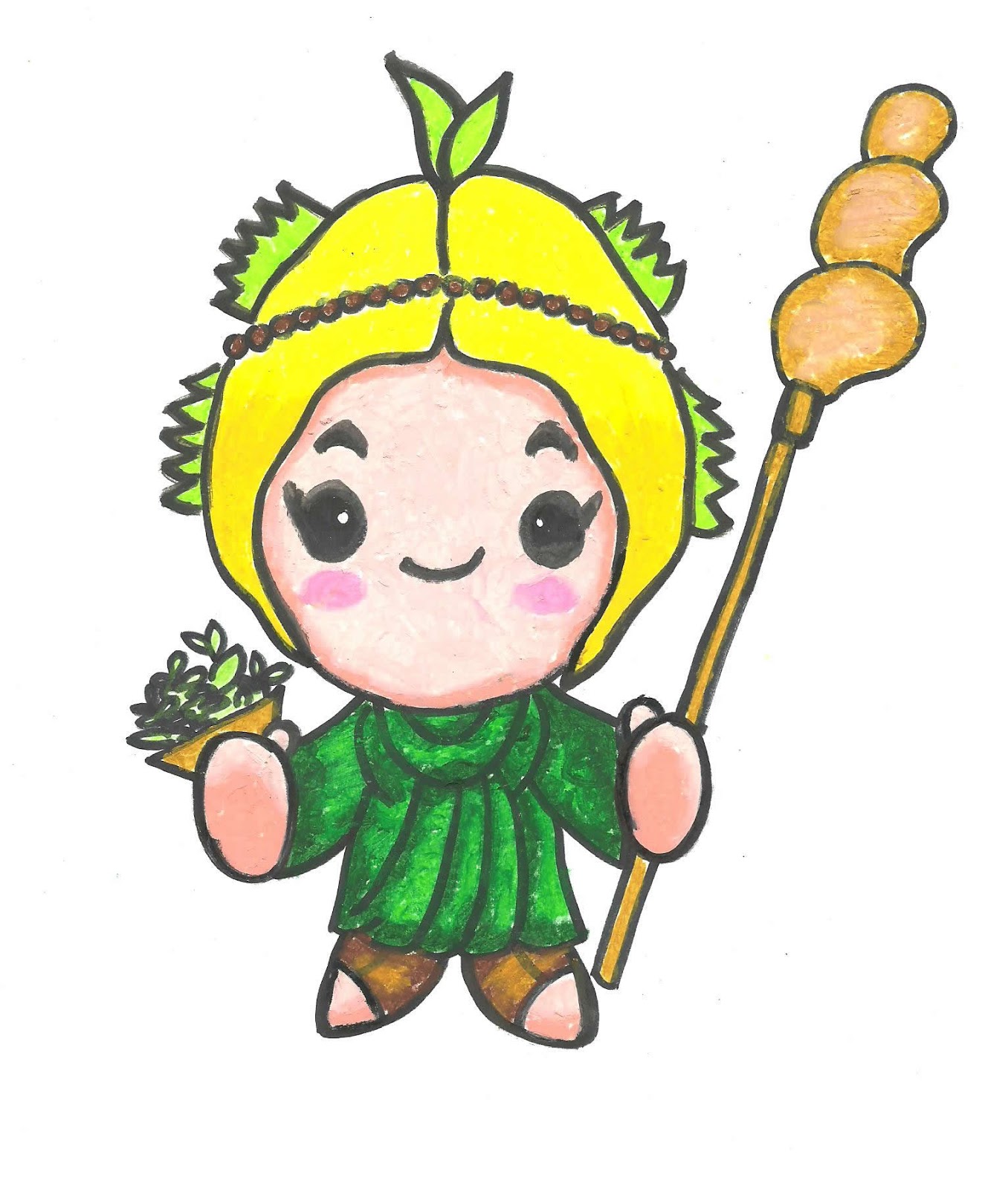 How To Draw Demeter Step By Step