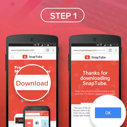 Download SnapTube Step1 Download SnapTube