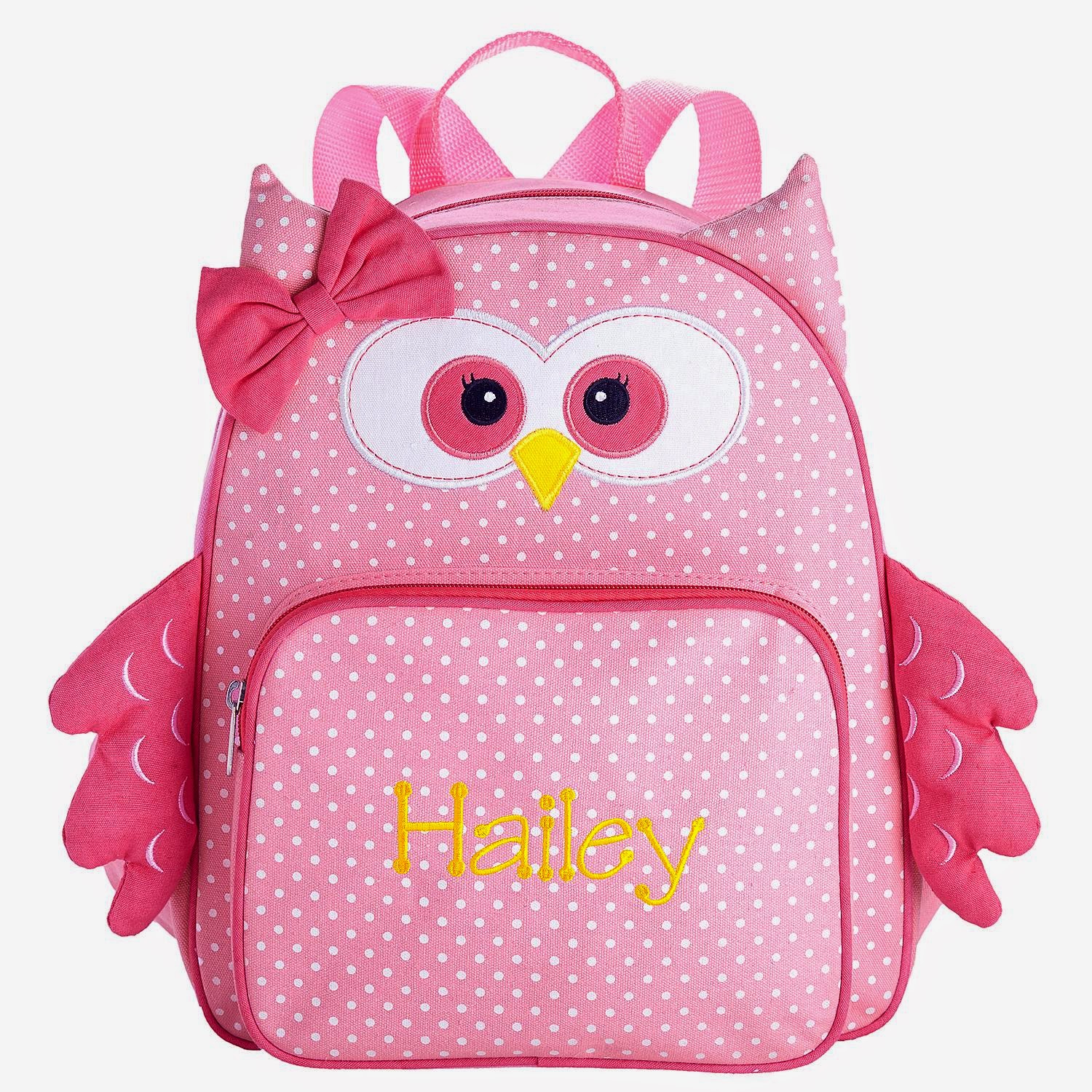 Whimsical Owl Store Pink Owl BackpackPersonalizedCute!
