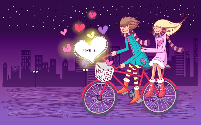 pareja en Bicicleta Imágenes de Amor - Love Images